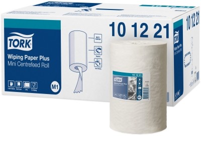 Poetsrol Tork Advanced 420 mini handdoekrol wiping paper 75mx21,5cm, doos 11 rollen