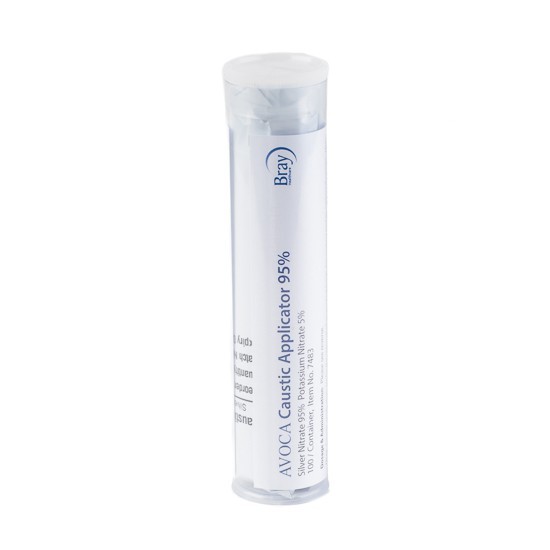 Zilvernitraatstift 95% 15 cm disposable in blauwe plastic huls (per stuk)