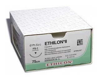 Ethilon II usp3/0 45cm FS-2 zwart 653H