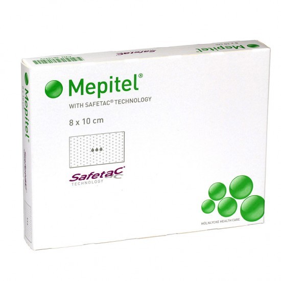 Silicone verband Mepitel one adh. 8x10cm -s-