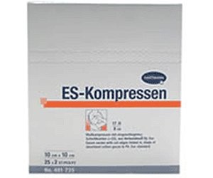ES-kompres 10 x 10 cm steriel per 2 stuks
