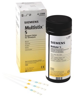 Urinetesten Multistix 5 (50 stuks)