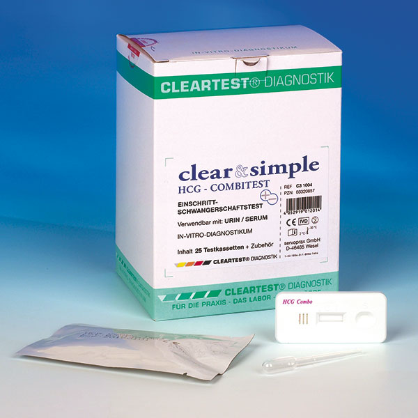 Zwangerschapstest Clear & Simple HCG Combitest - 5 stuks