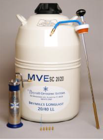 Cryo opslagvat t.b.v. vloeibare stikstof (20 liter)