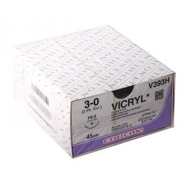 Vicryl 3-0; 45cm violet FS-2 V393H (36 stuks)