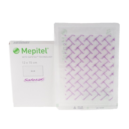 Silicone verband Mepitel one adh. 12x15cm -s-